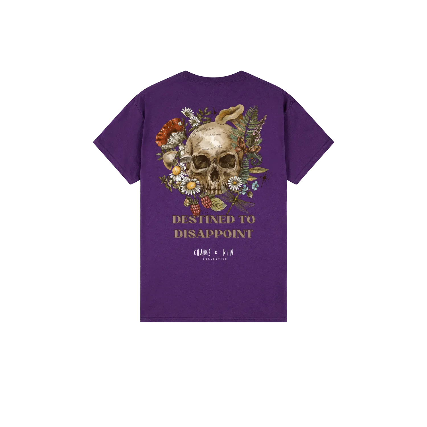 Purple back flat lay