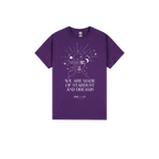Purple front flat lay