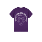 Purple back flat lay