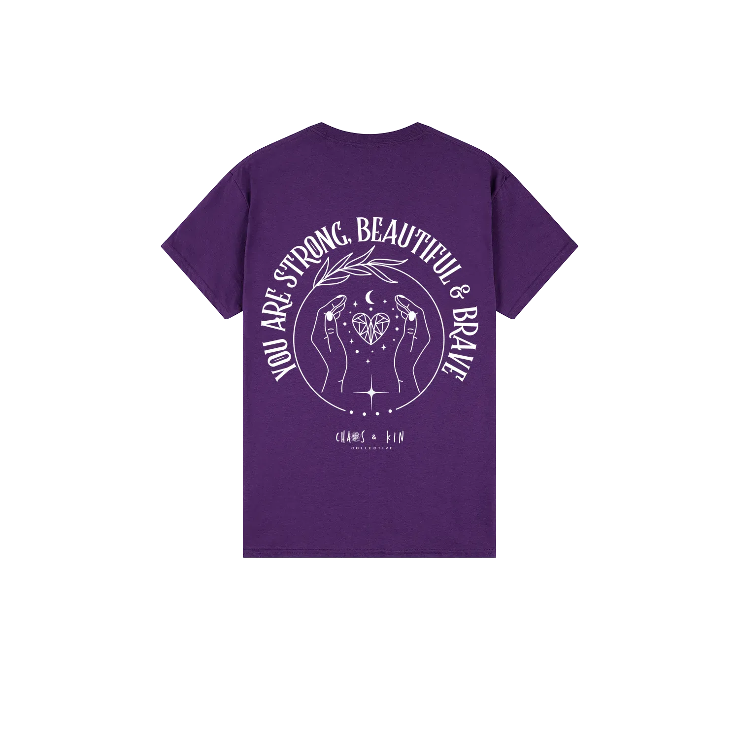 Purple back flat lay