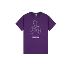 Purple front flat lay