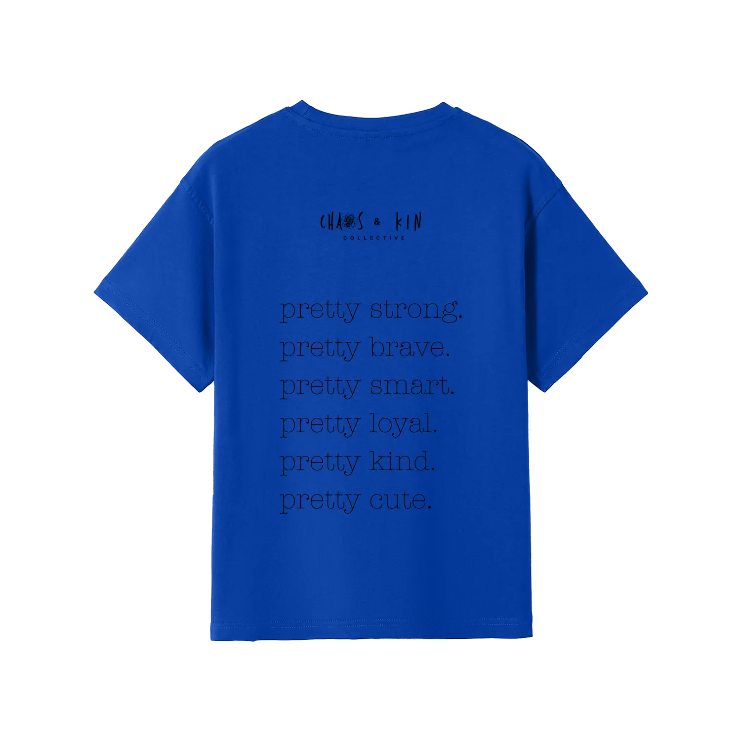 Royal Blue back flat lay
