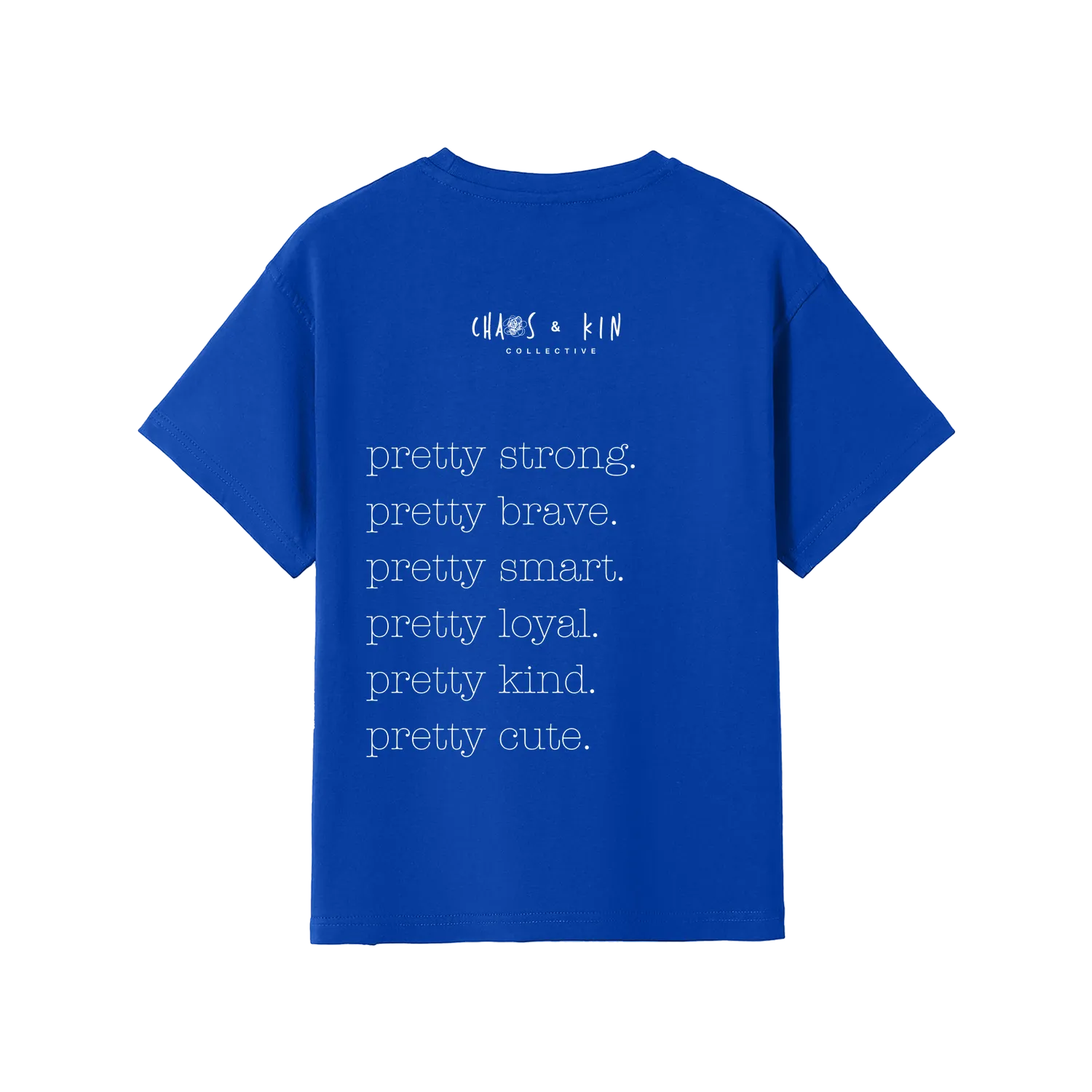 Royal Blue back flat lay