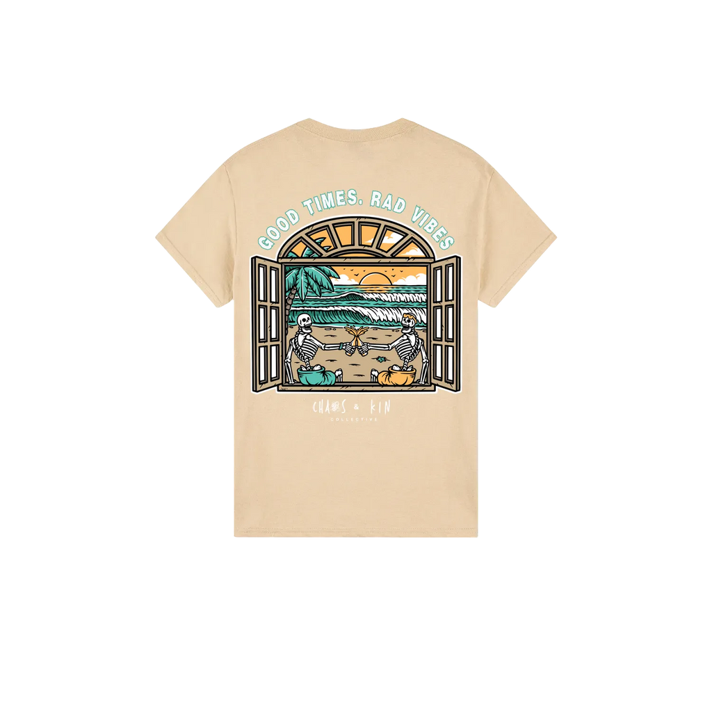 Sand back flat lay