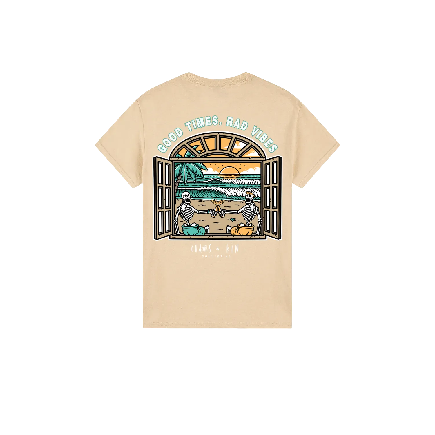 Sand back flat lay