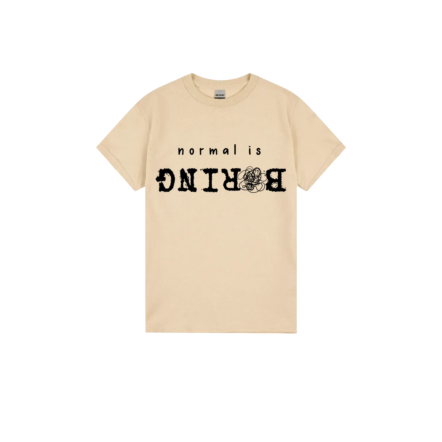 Sand front flat lay