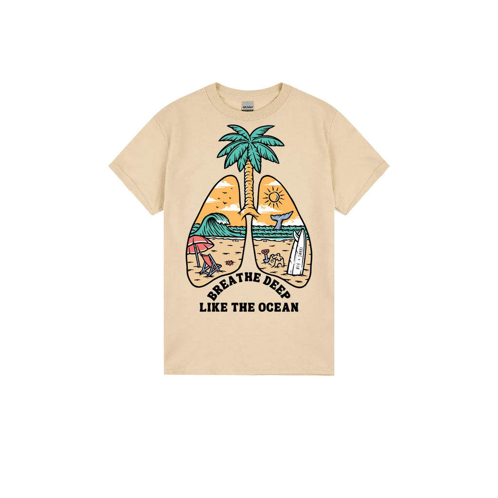 Sand front flat lay