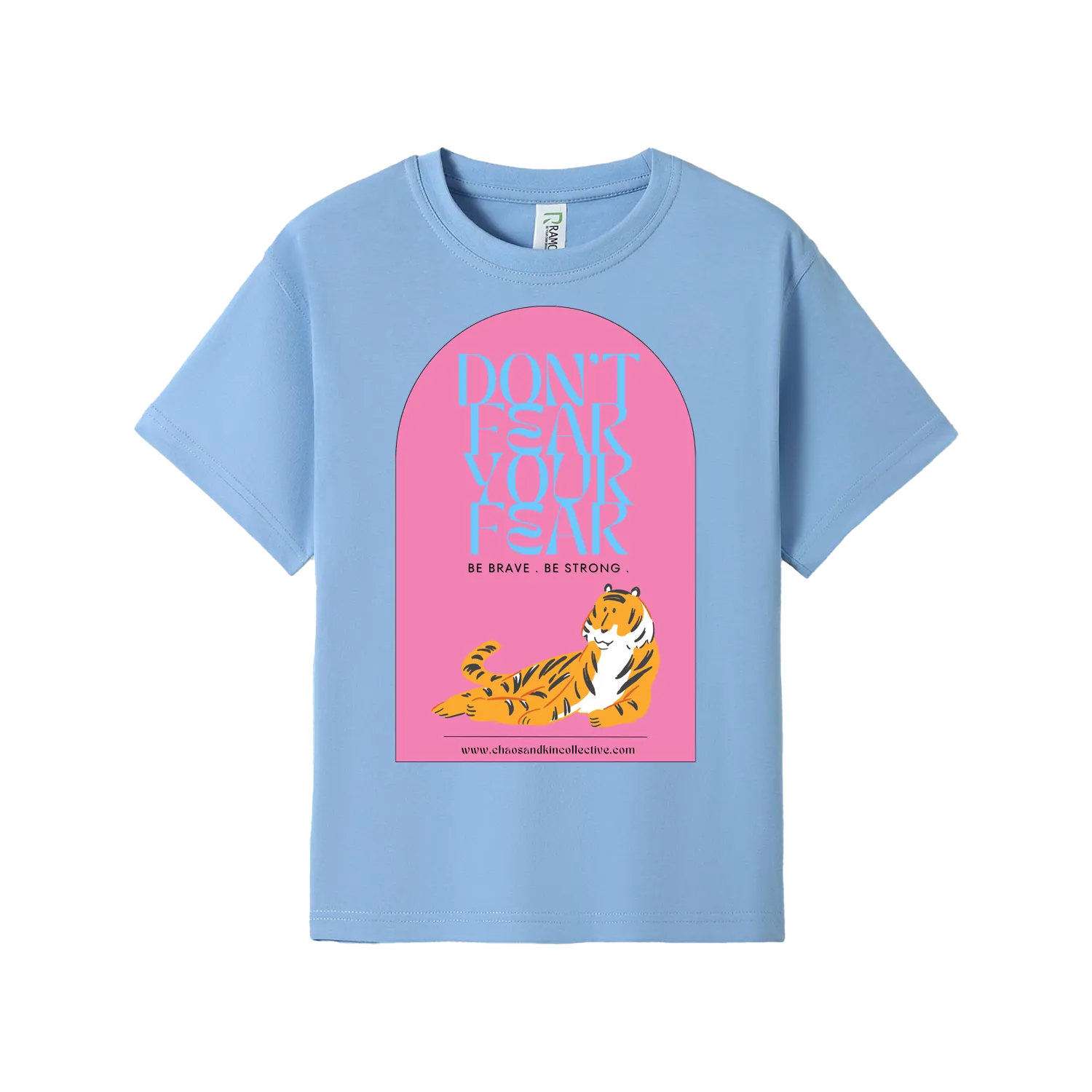 Sky Blue front flat lay