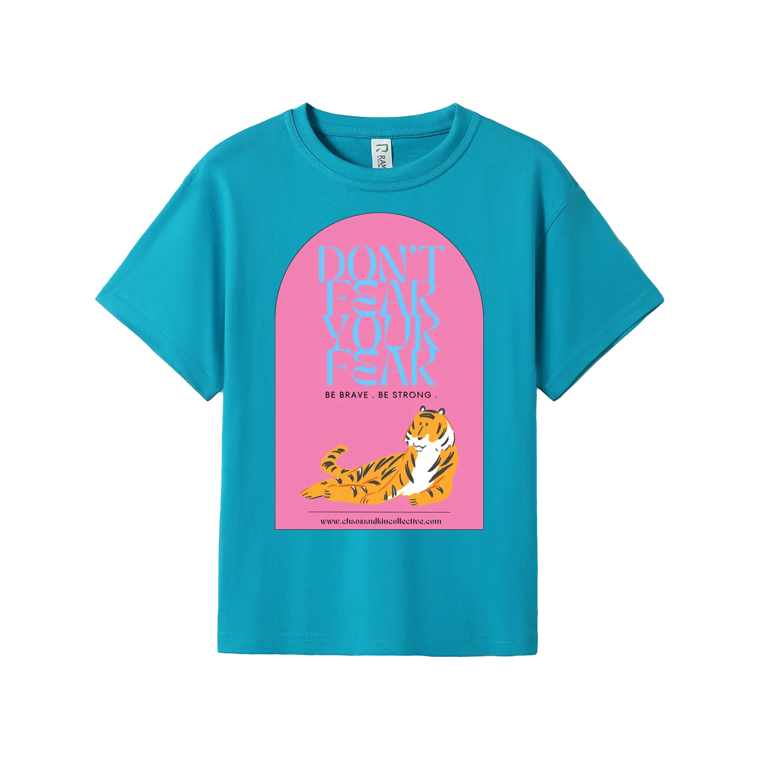 Turquoise front flat lay