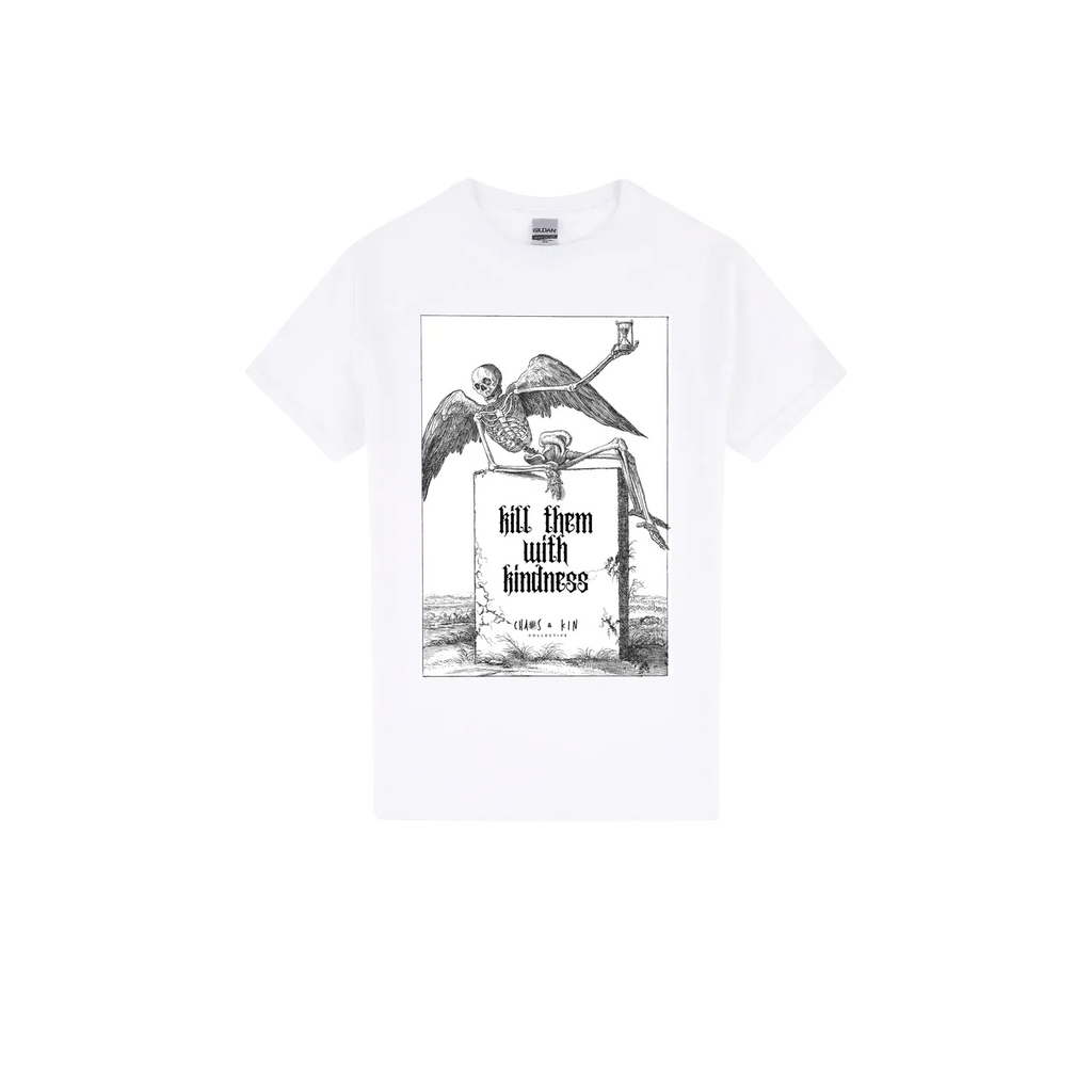 White front flat lay