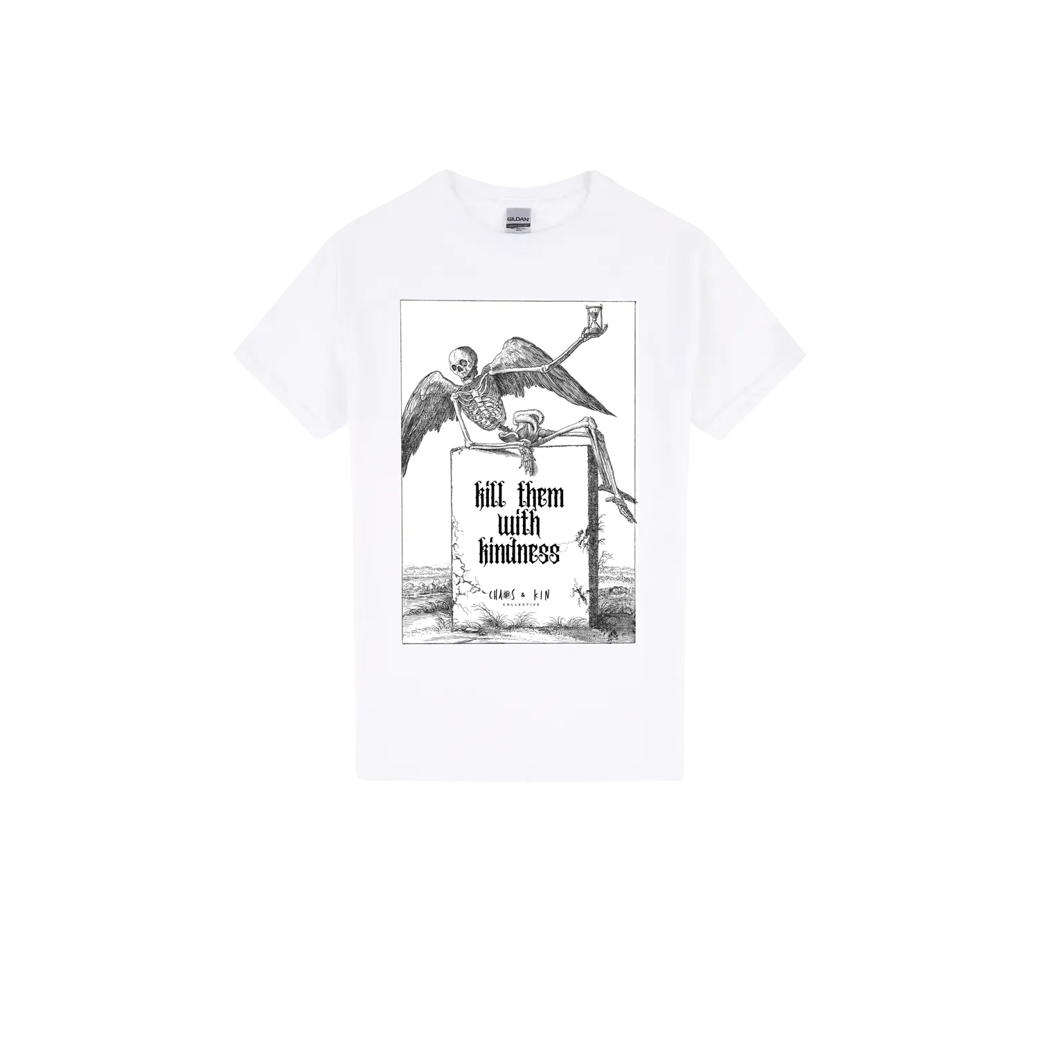 White front flat lay
