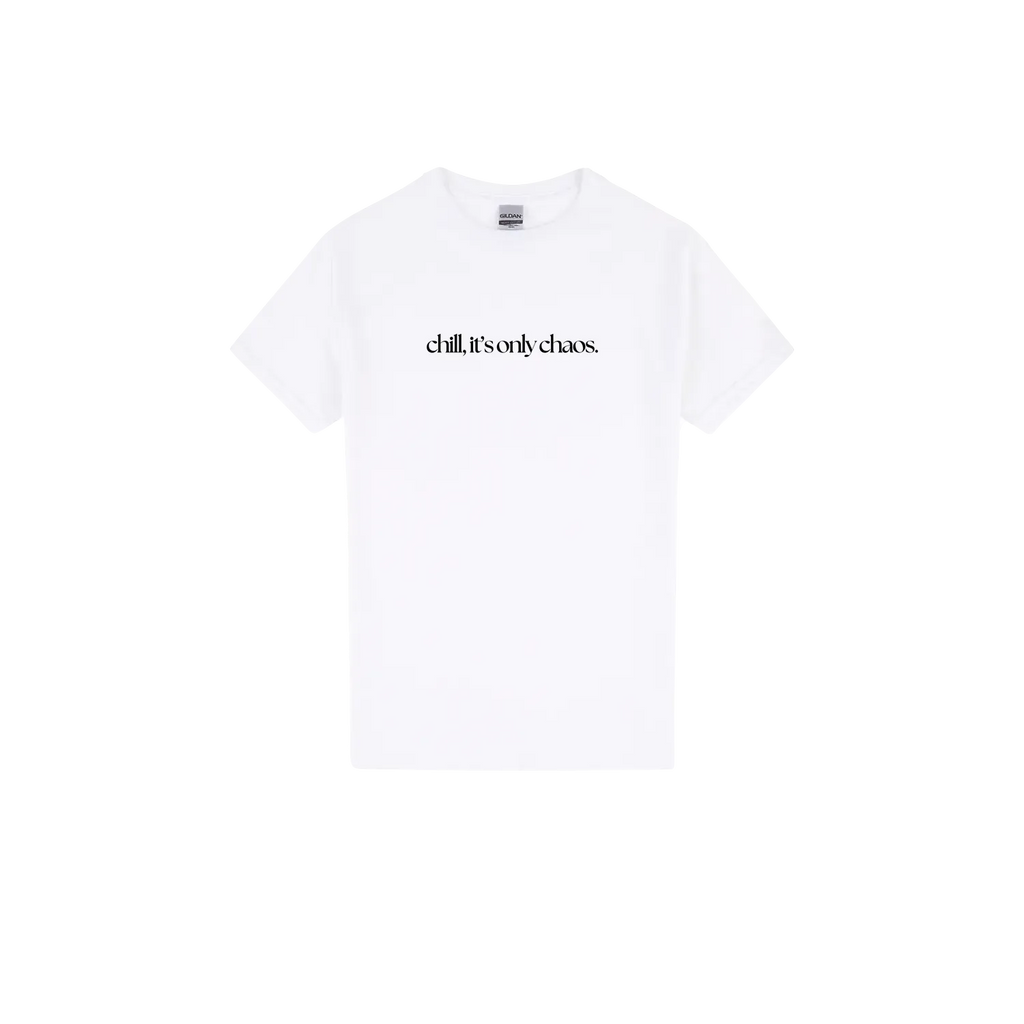 White front flat lay