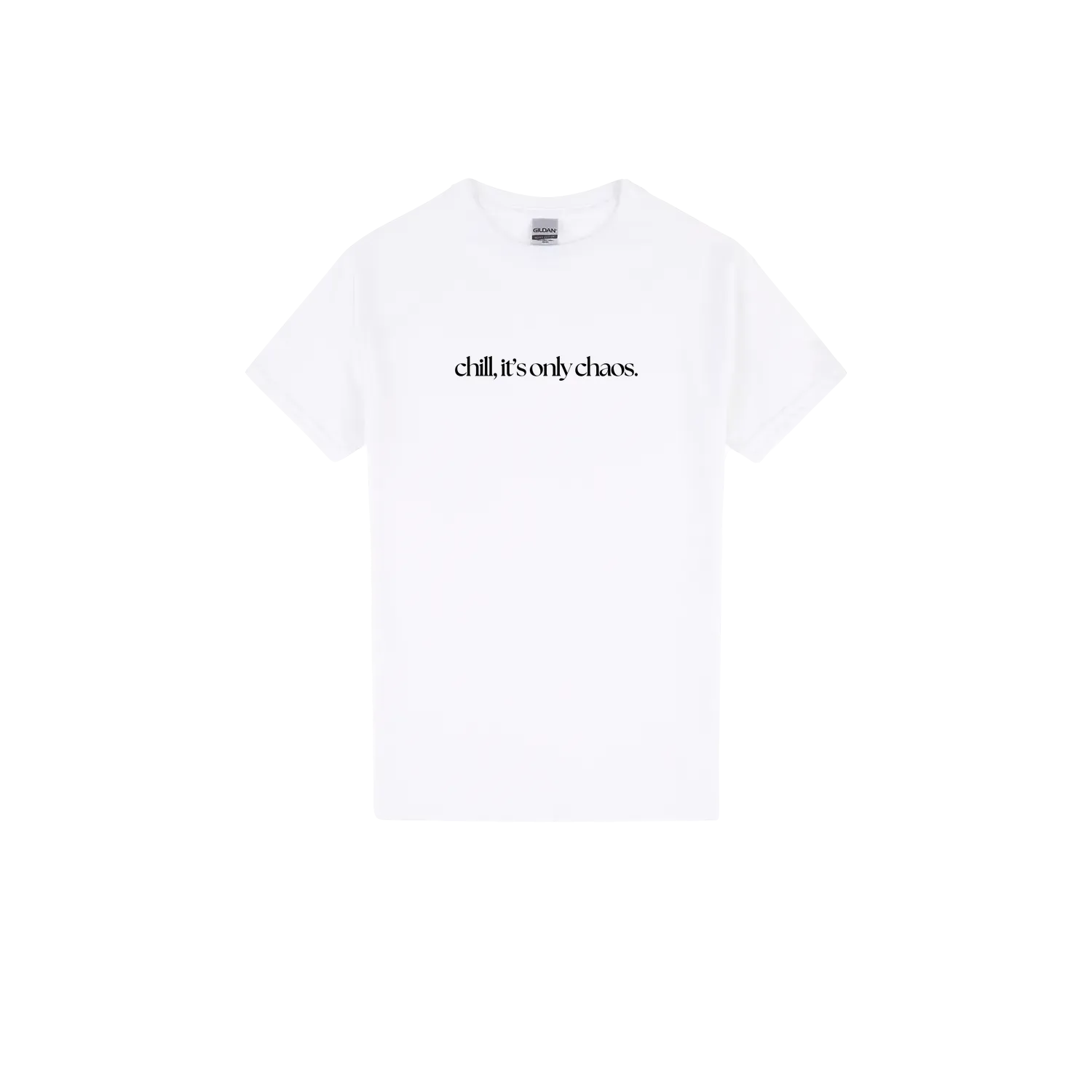 White front flat lay