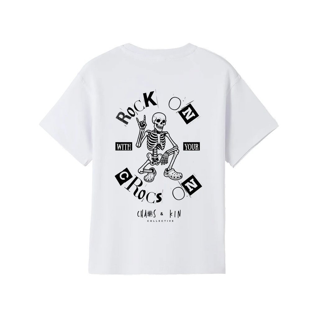 White back flat lay