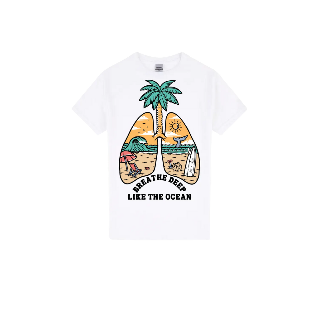 White front flat lay