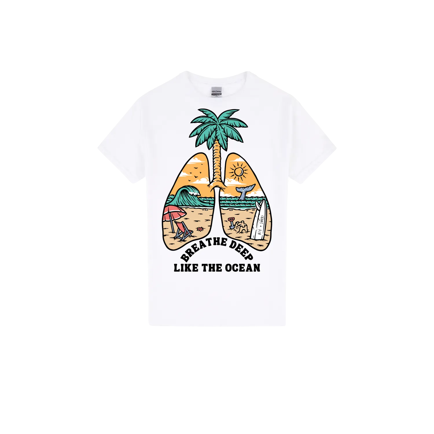 White front flat lay