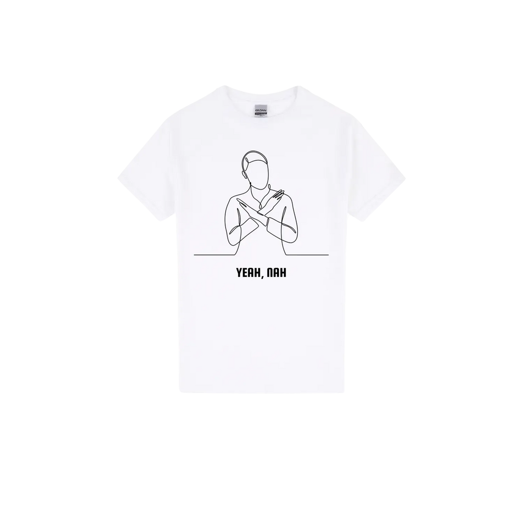 White front flat lay