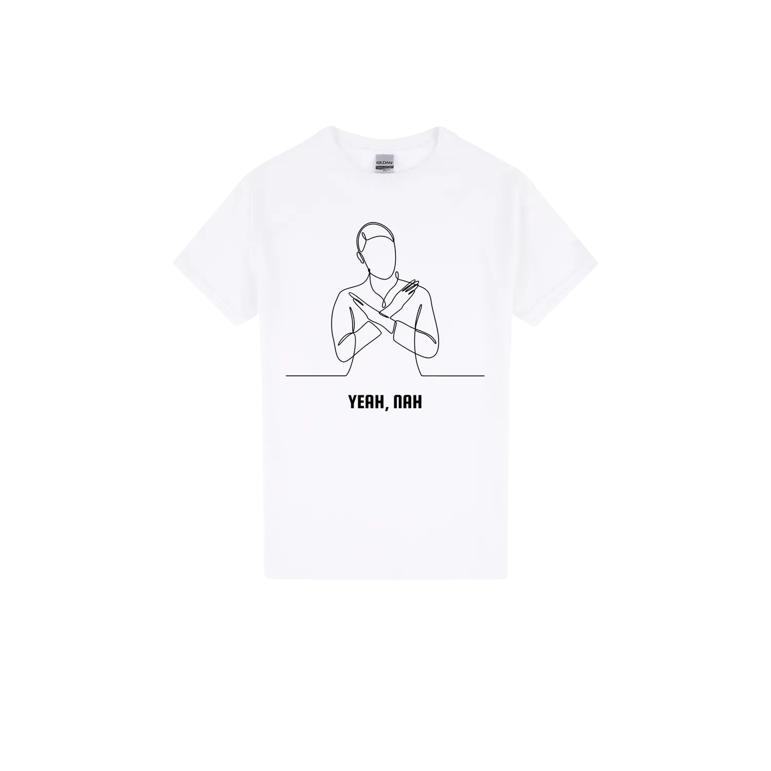 White front flat lay
