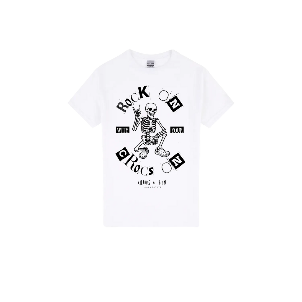 White front flat lay