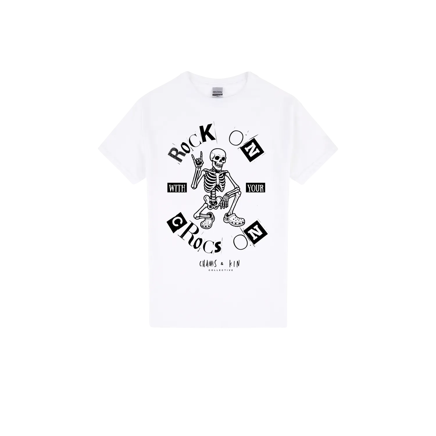 White front flat lay