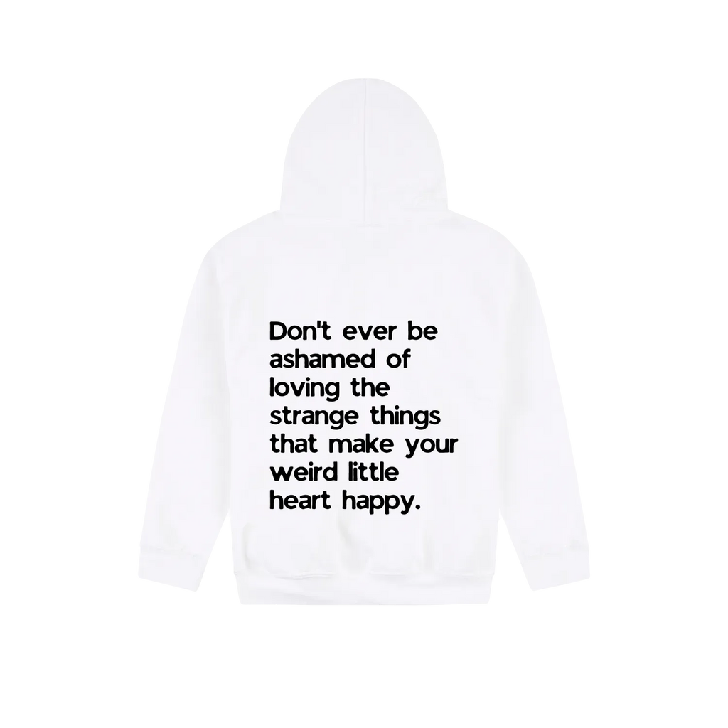 White back flat lay