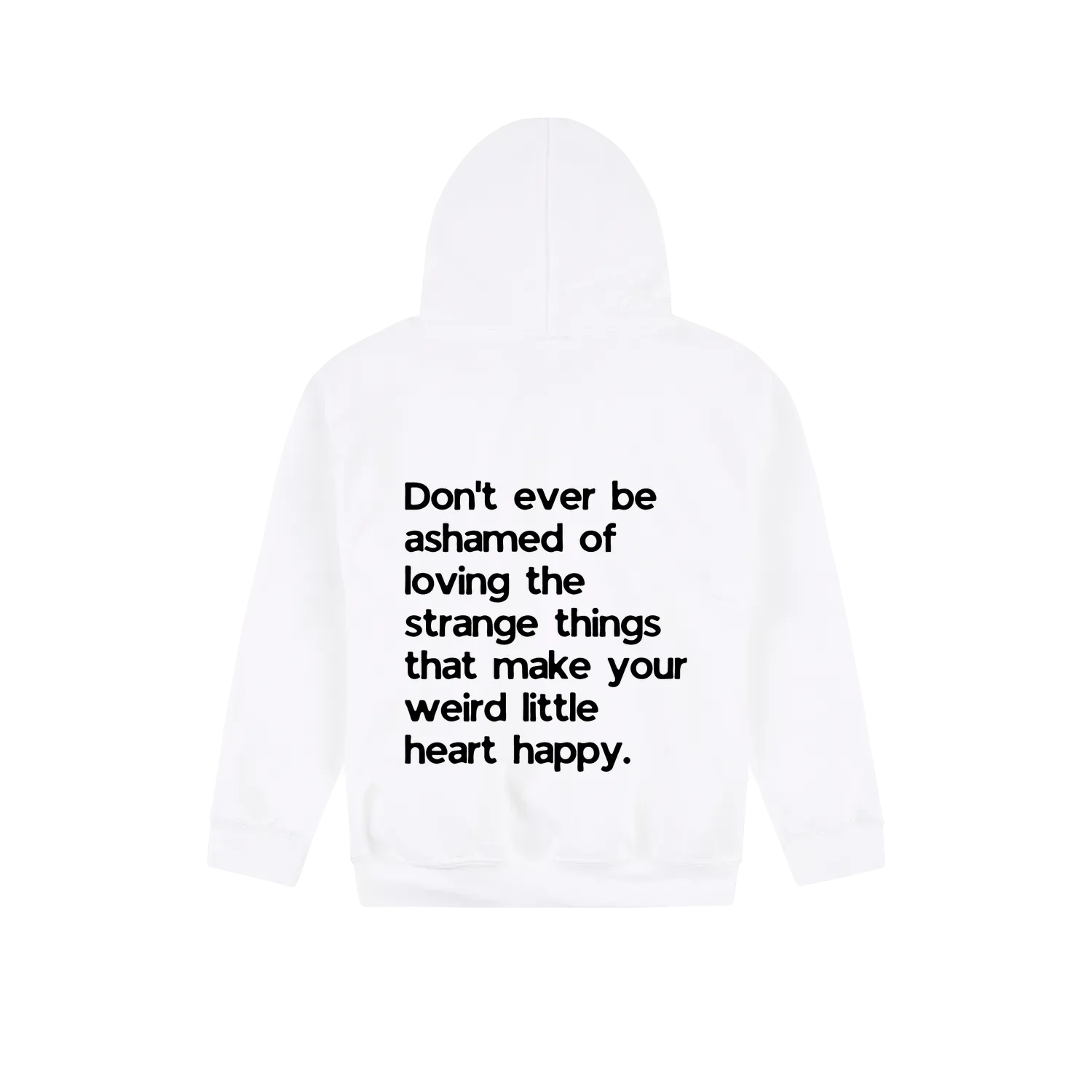 White back flat lay