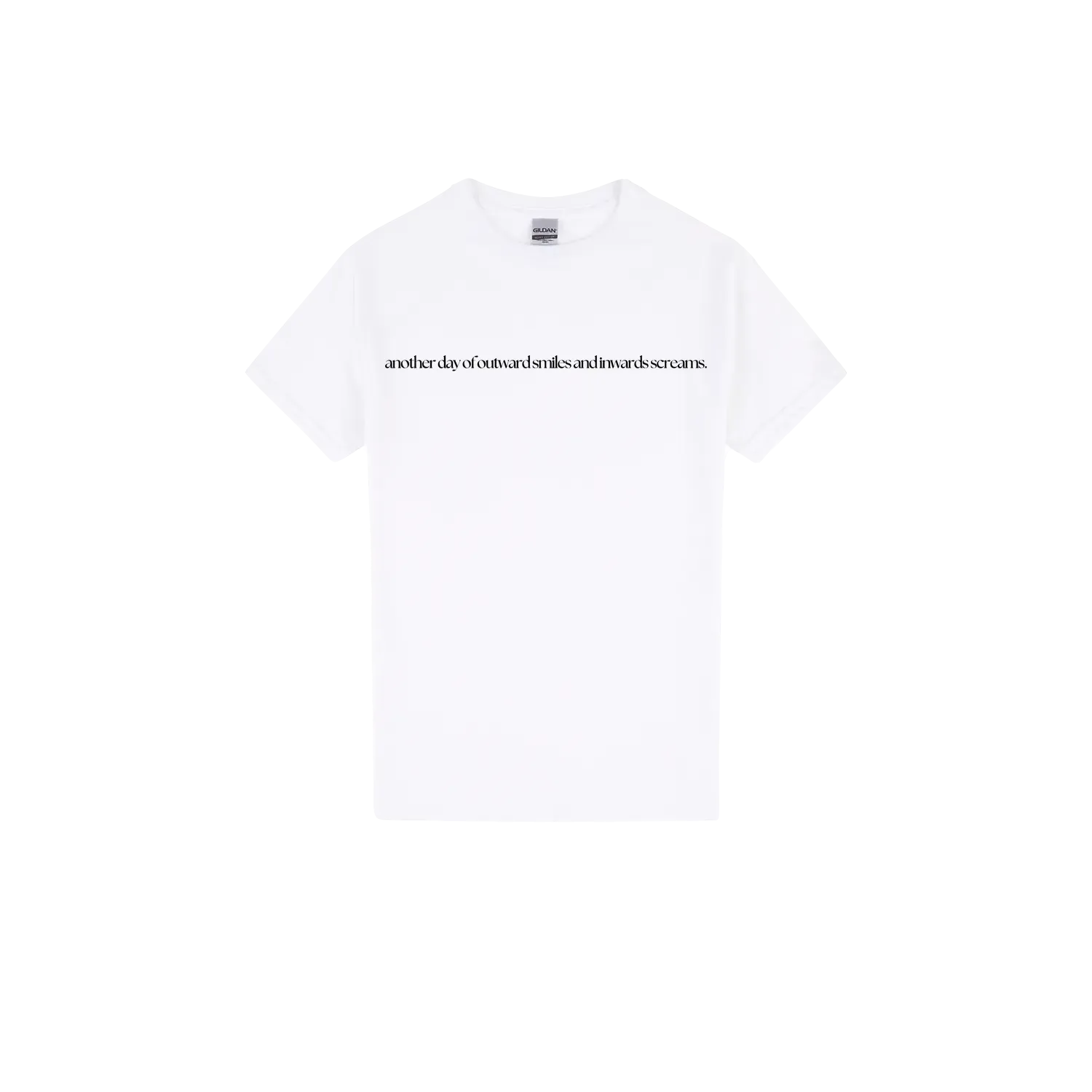 White front flat lay
