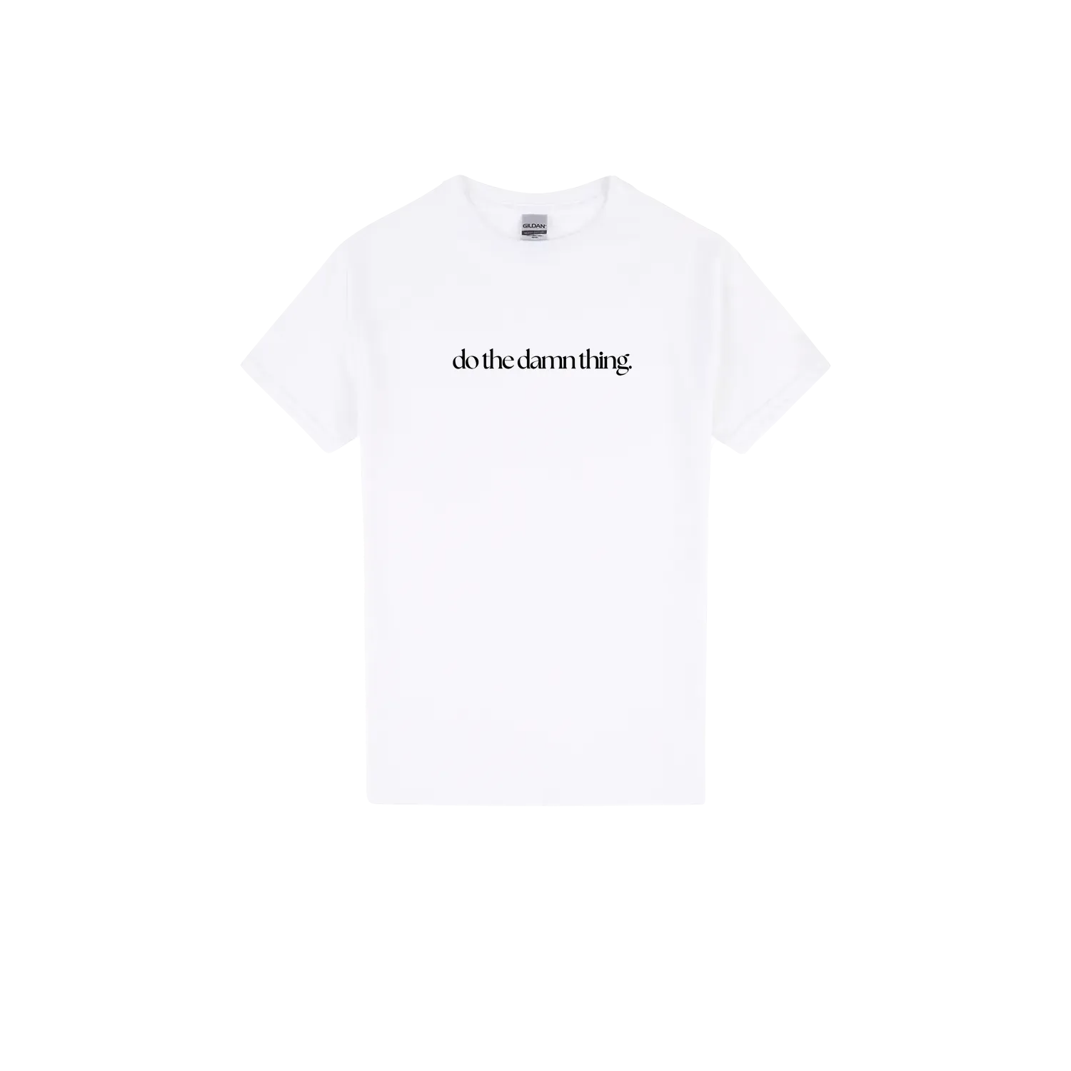 White front flat lay