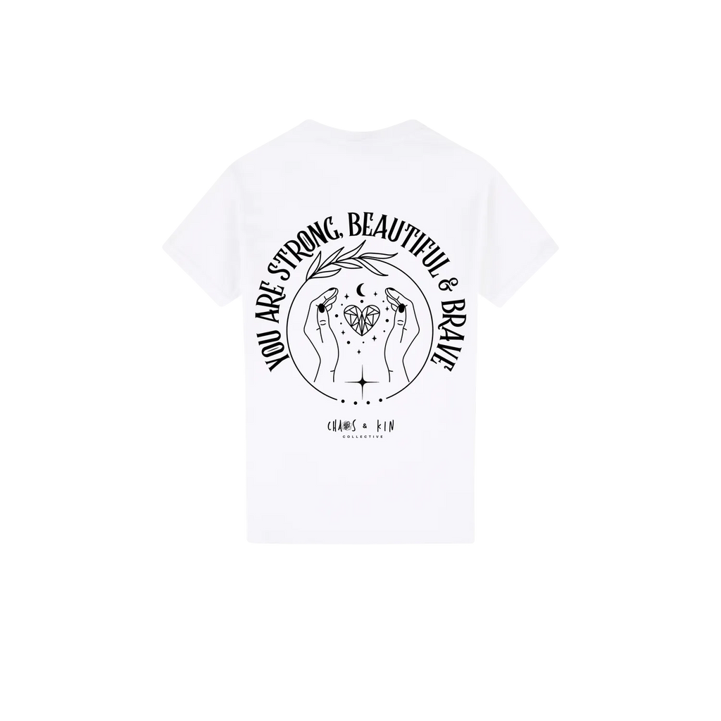 White back flat lay