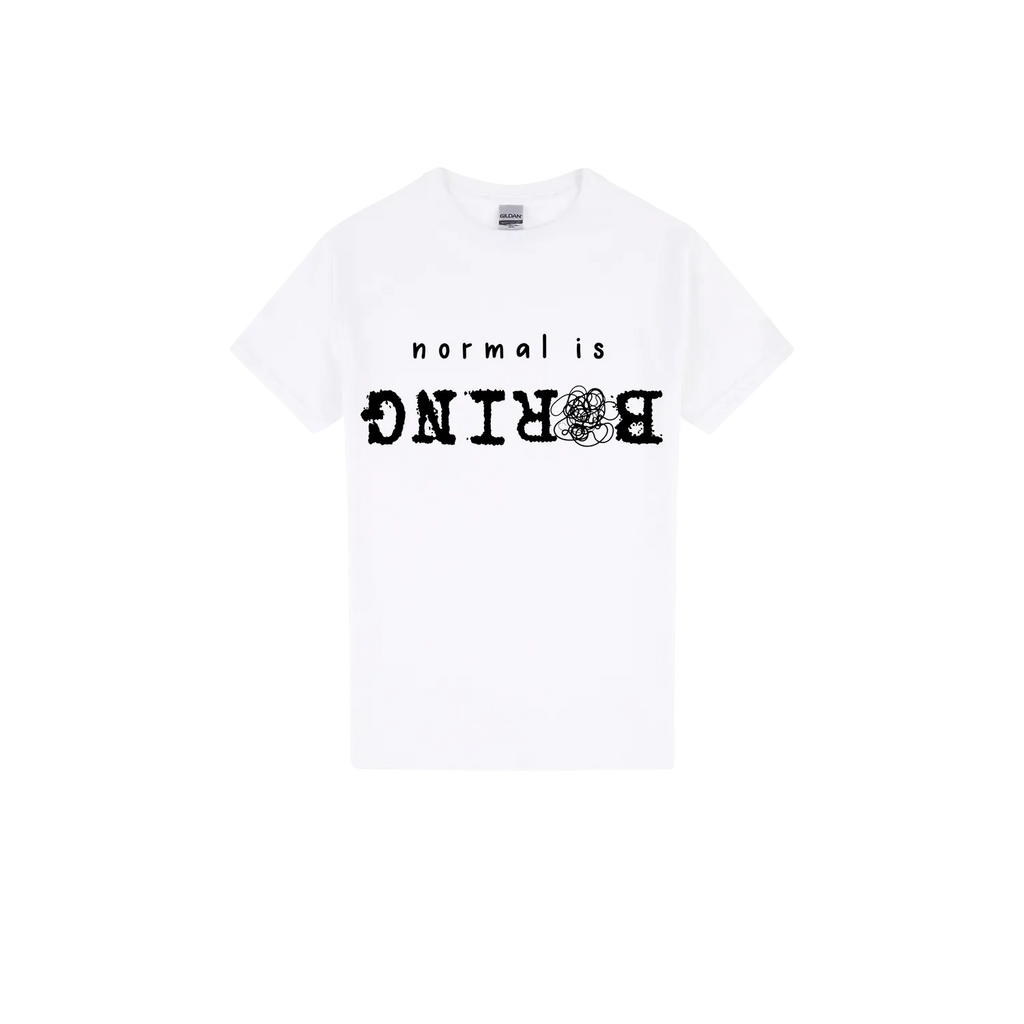 White front flat lay